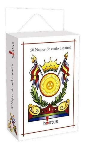 Naipes Estilo Español 50 Cartas Bontus Juego De Cartas Color del reverso Azul