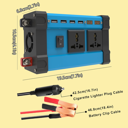 Kit De 18w Panel Solar+600w(pico) Inversor 12v A 220v O 110v