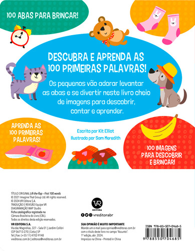 Livro - Abas De Montão - 100 Palavras Para Contar: 4 - Capa Dura: Não Se Aplica, De Kit Elliot. Não Se Aplica, Vol. 1. Editorial Vr Editora, Tapa Dura, Edición 1 En Português, 2024