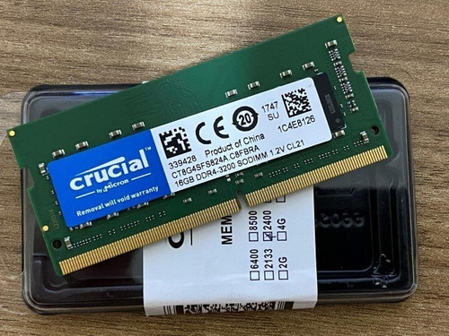 Memória Notebook Crucial Ddr4 2133mhz 16g Ct16g4sfs821a