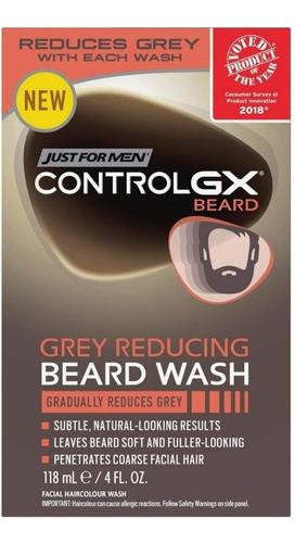 Just For Men Control Gx - Lavado De Barba Reductor De Canas