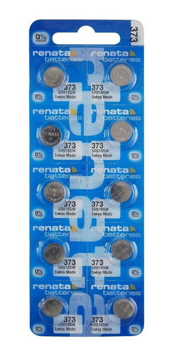 10 Baterías Pilas Renata Medida 373 O Sr916sw Para Reloj