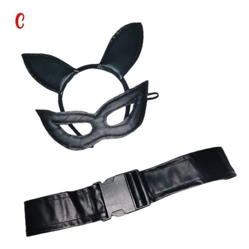 Disfraz Gatubela Diablita Gato Hallowen Mate Opaco Ajustado