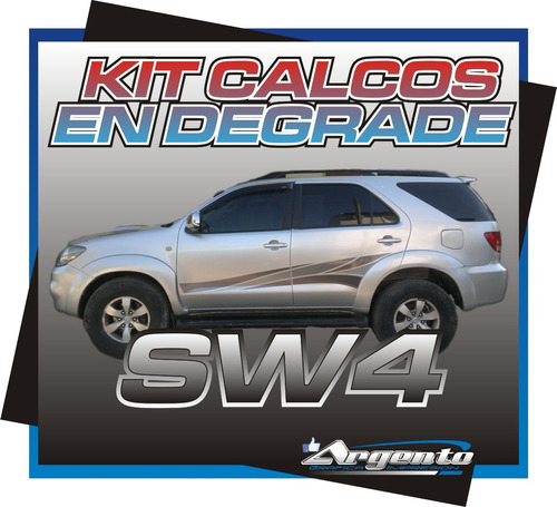 Franjas Toyota Hilux Sw4 Calcomanias Simil Original