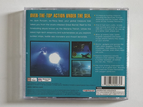 Game Treasures Of The Deep Playstation 1 Ps1 Original Compl. (Usado)