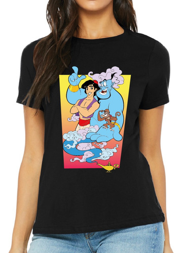 Polera Aladdin Genio De La Lampara Abu Hombre Mujer Algodón