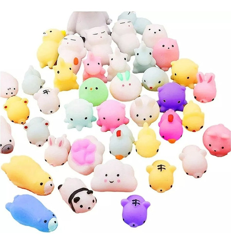 Mini Mochi Squishy Squeeze Toy Fidget Toy 50pcs