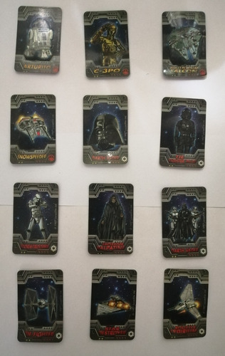 Colección Antigua De Tarjetas Figuritas Starwars Por Pepsico