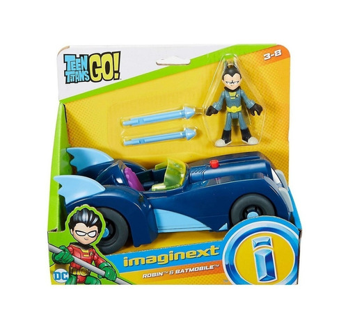 Brinquedo Imaginext Jovens Titans Robin E Batmóvel  Fgv82