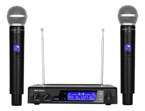 Micrófono Inalámbrico Dinámico Rango 45-80m 16h Uso Karaoke