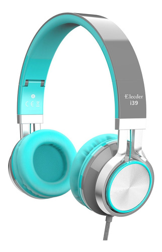 Auriculares Elecder I39 Con Microfono Plegable Liviano Ajustable On-ear Headsets Con 3.5mm Jack Para iPad Cellphones Com