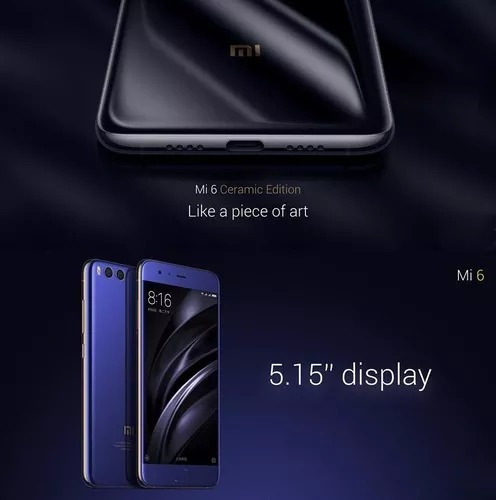 Smartphone Xiaomi Mi6 6gb/64gb, Pronta Entrega!