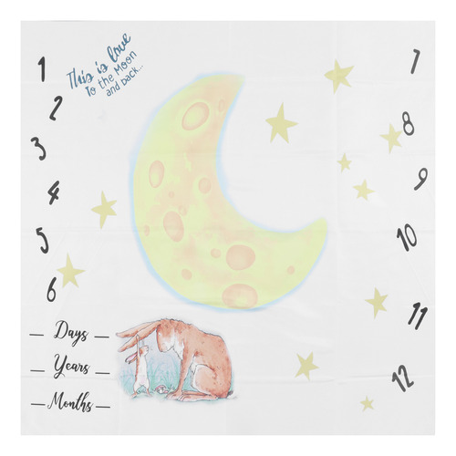 Manta Milestone Para Bebé, Diseño De Conejito De Luna, Bonit