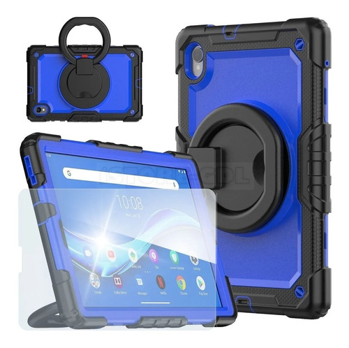 Mica + Correa Uso Rudo Lenovo Tab K10 10.3 2021 Tb-x6c6f 