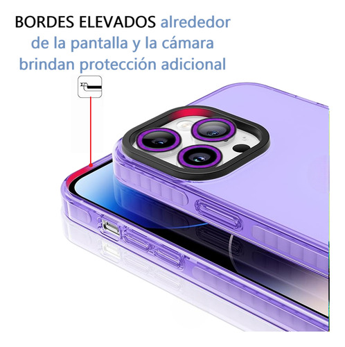 Carcasa Neon Con Lentes Para iPhone 14 14 Pro 14 Pro Max