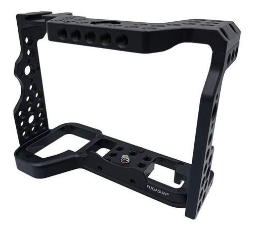 Imagen 2 de 9 de Jaula De Camara Para Sony Alpha A7r Iv | Aluminio / Negro
