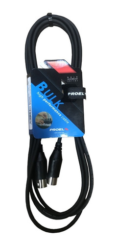 Cable Midi 5p Din Proel Bulk410lu3 3 Metros