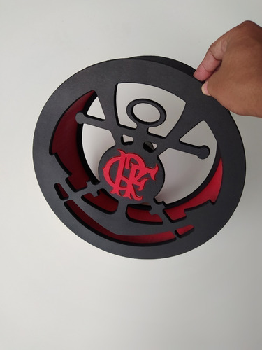 Carretilha De Pipa - Flamengo - Catraca - Madeira - Mdf -