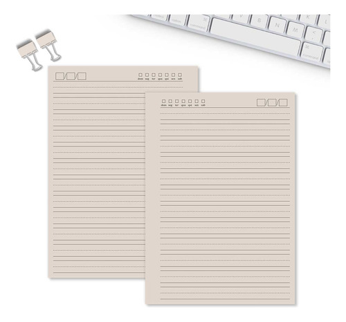 5 Miolo Caderno A5 Básico 1 - 100 Folhas Marfim Caligrafia 1