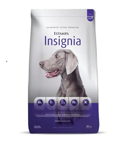 Alimento Estampa Insignia Super Premium Adultos 20 Kg E Grat