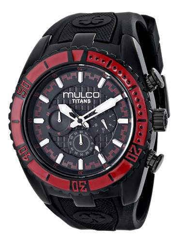 Reloj Unisex Mulco Mw5-1836-06 Cuarzo Pulso Negro En