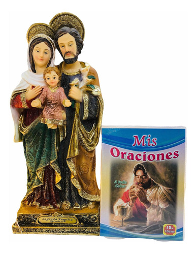 Sagrada Familia En Porcelana Firenzi 23cm + Mis Oraciones