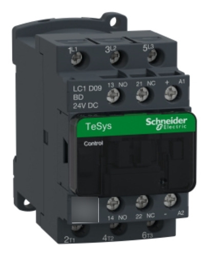 Contactor Magnético Tripolar Lc1d09bd 9a 24vcc 3hp-5.5hp