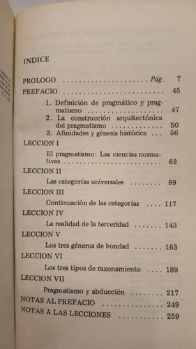 Lecciones Sobre El Pragmatismo - Charles Sanders Peirce (Usado)