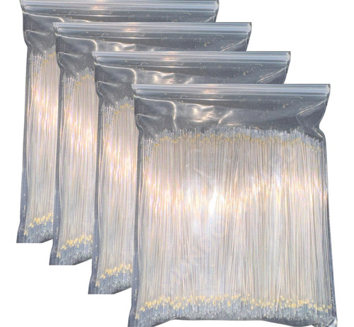 04 Pct C/ 2000 Fios 10cm Esmaltado Resinado Cabo P/ Fita Led