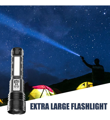 Linterna Super Bright Linternas Altas Lúmenes Antorcha De Ca