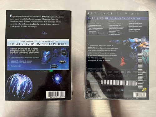 Edicción Colección Dvd Avatar James Cameron 3 Dvd