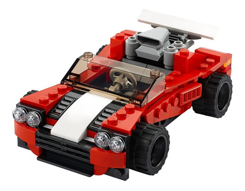Imagen 3 de 6 de Lego Creator 31100 Sport Car Deportivo 3 En 1 Nuevo Original