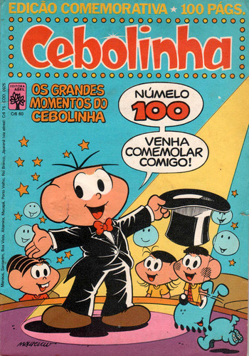 Gibi Cebolinha Edição Comemorativa Número 100 De 1981 (raro)