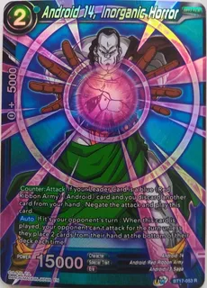 ghost rare foil Dragon Ball Super Tcg Android 14, Inorganic Bt17-063 R Foil