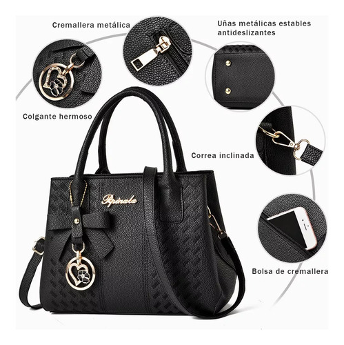 Bolso Mano Tote Bolsa Mochila Mujer Gran Capacidad Ligero.