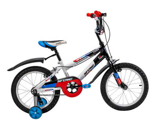 Bicicleta Para Niños R16 Llantas Aire Y Entrenamiento Color Blanco