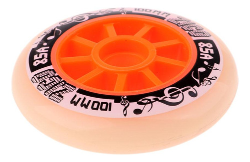 Reemplazo De Rueda De Patines En Línea Naranja 100mm