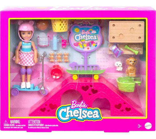 Barbie Chelsea Skate Park Playset Juego De Parque Patinaje