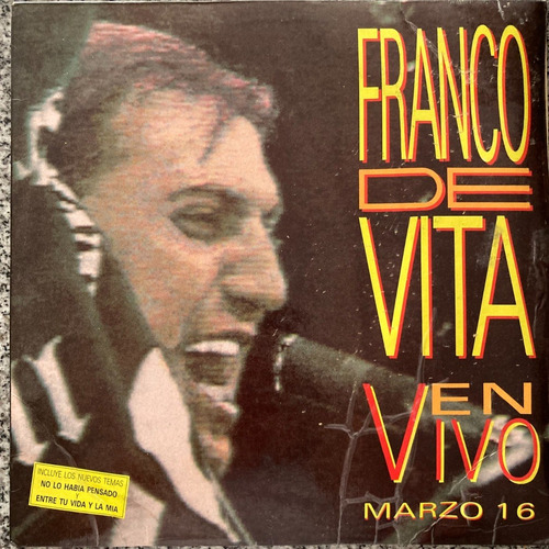 Vinilo  Doble En Vivo Marzo 16 Franco De Vita Che Discos