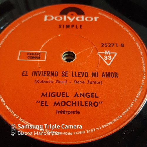 Simple Miguel Angel El Mochilero Polydor C20