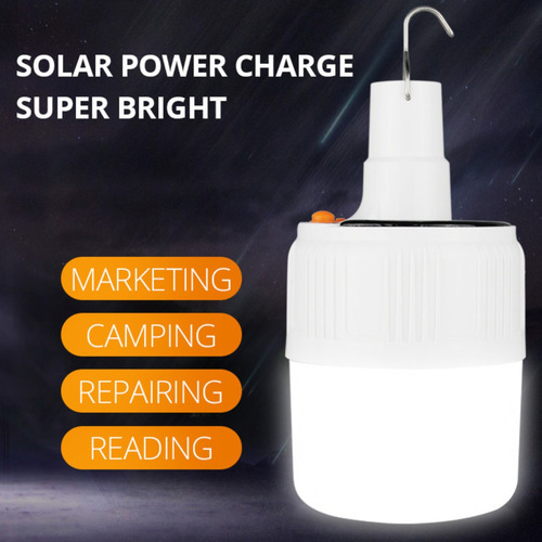 Foco Solar Colgante Lampara Recargable 20w
