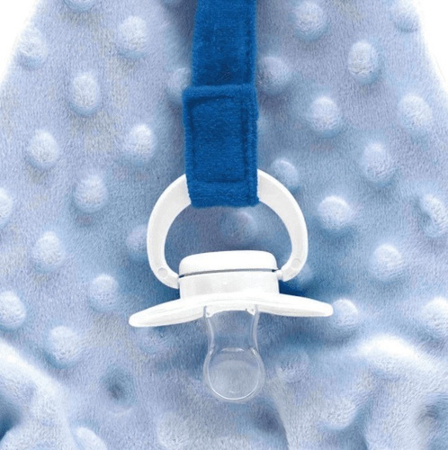 Naninha Com Ursinho E Prendedor De Chupeta Azul Buba