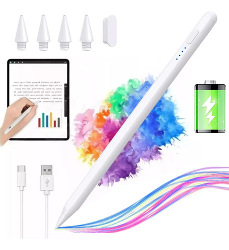 Pencil Para iPad, Stylus Pen Para iPad Con Diseño Magnético,