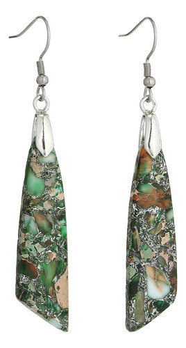 Aretes Bohemios Únicos De Piedras Preciosas Naturales Cura.