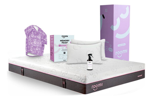 Colchón King Size Roomi Nomad + 2 Almohadas, Coomfi + Spray