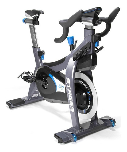 Bicicleta ergométrica Wellness Stages GY010 para spinning cor prata