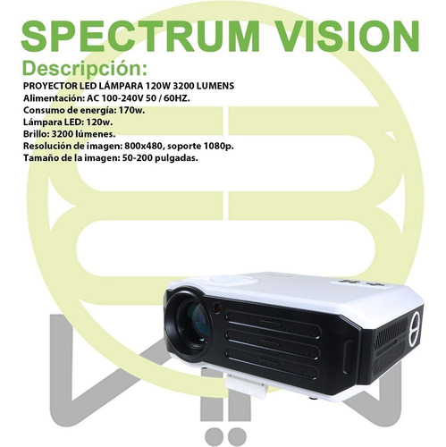 Proyector Profesional Led 3200 Lumens 120w Schalter Spectrum