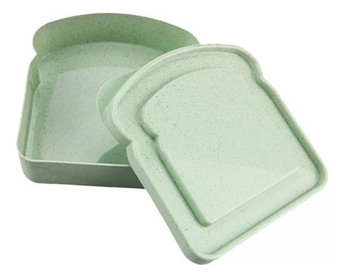 2 Fiambrera Bento, Contenedor De Almuerzo Ligero Verde