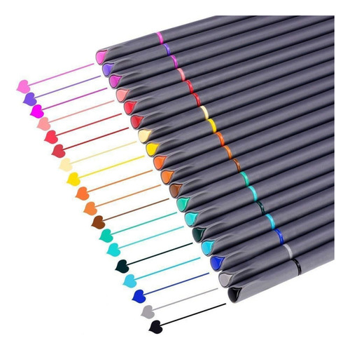 Juego De Microbolígrafos Gxb-24colors Con Punta De Dibujo Li