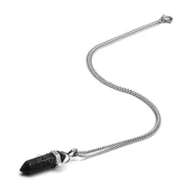 Comprar Collar Hombre - Collar Péndulo Hombre - Dije Piedra Natural - Collar Acero Quirúrgico - Cadena Hombre 